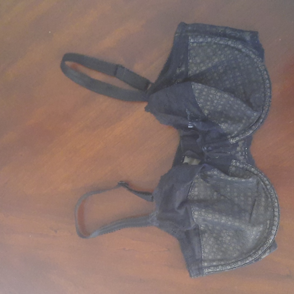 Wacoal Black Bra Unlined Lace 851212 The Insider Underwire 34DDD